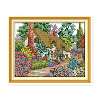 Beautiful scenery cross stitch suit, 11CT 14CT handmade DIY suburban cottages beautiful spring flowers in full bloom pattern
Beautiful scenery cross stitch suit, 11CT 14CT handmade DIY suburban cottages beautiful spring flowers in full bloom pattern