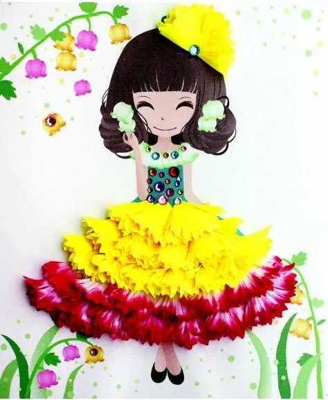 April Du children diy Flower painting handmade creative flower paste with photo frame kindergarten kit,6pcs
April Du children diy Flower painting handmade creative flower paste with photo frame kindergarten kit,6pcs