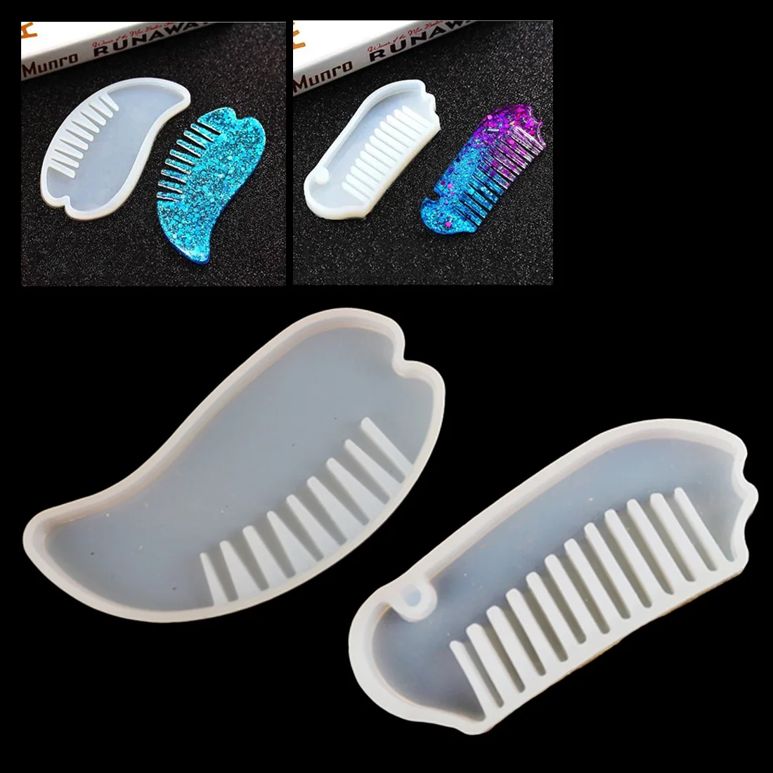 3D Transparent Silicone Comb Mold Epoxy Resin Molds For DIY Jewelry Making Tools Portable mold
3D Transparent Silicone Comb Mold Epoxy Resin Molds For DIY Jewelry Making Tools Portable mold