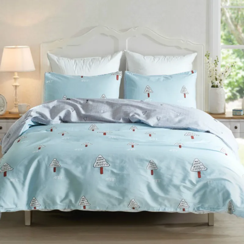 Blue 100% Cotton Bedding Set for Kids Single King Size Duvet Covers Cartoon Tree Printed Double Use Soft Child Bedroom Decor
Blue 100% Cotton Bedding Set for Kids Single King Size Duvet Covers Cartoon Tree Printed Double Use Soft Child Bedroom Decor