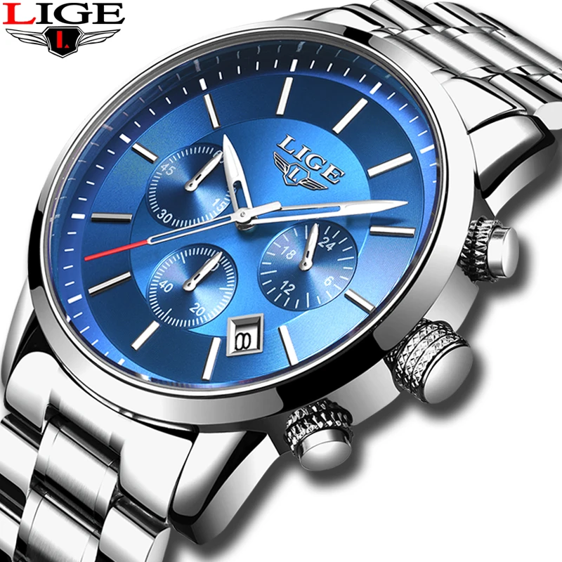 LIGE Mens Watches Top Brand Luxury Men's Sports Watch For Male Casual Waterproof Date Analog Quartz Watch Men Clock Reloj Hombre
LIGE Mens Watches Top Brand Luxury Men's Sports Watch For Male Casual Waterproof Date Analog Quartz Watch Men Clock Reloj Hombre