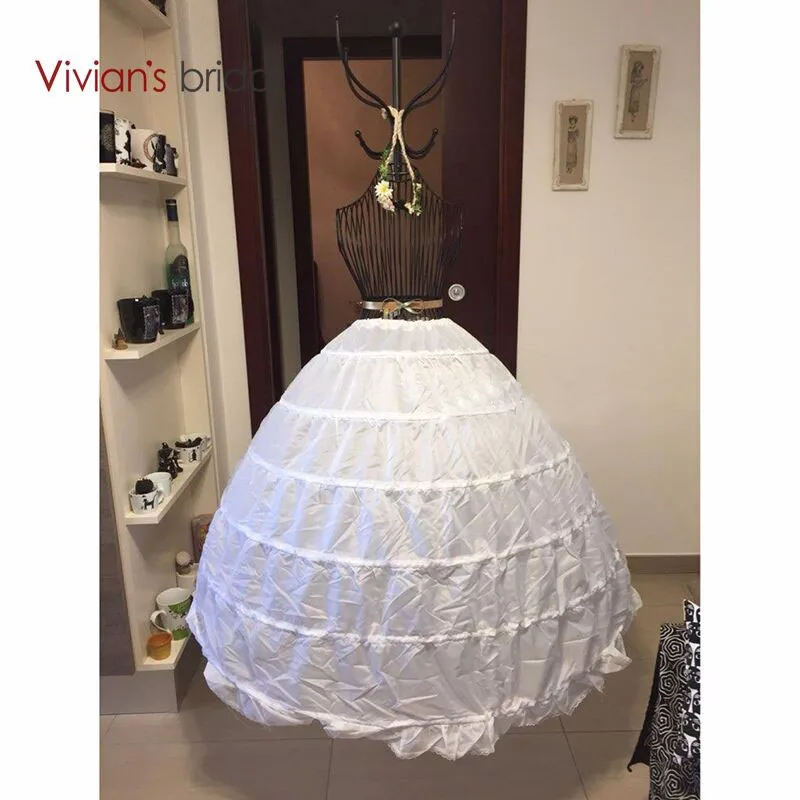 Vivian's Bridal 2018 High Quality White 6 Hoops Petticoat Crinoline Slip Underskirt For Wedding Dress Bridal Gown In Stock
Vivian's Bridal 2018 High Quality White 6 Hoops Petticoat Crinoline Slip Underskirt For Wedding Dress Bridal Gown In Stock