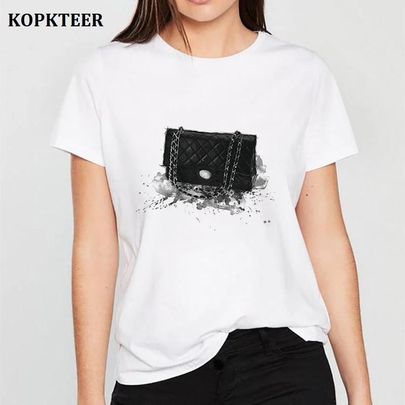Women Clothes 2019 Tee Shirt Femme Harajuku T Shirt Black Luxury Bag Streetwear Aesthetic Tops Korean Vintage Camiseta Mujer
Women Clothes 2019 Tee Shirt Femme Harajuku T Shirt Black Luxury Bag Streetwear Aesthetic Tops Korean Vintage Camiseta Mujer