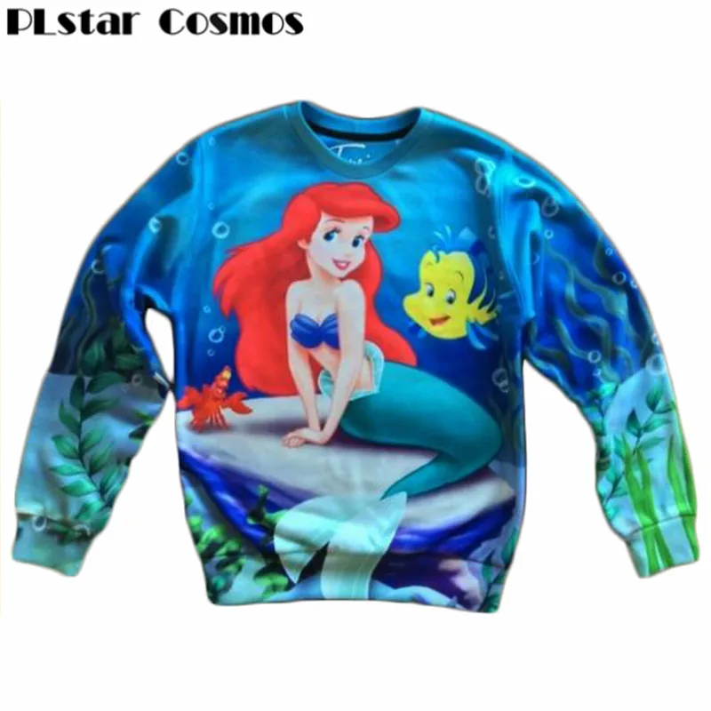 PLstar Cosmos Hot cartoon little mermaid print cute sweatshirts women girl funny miley cyrus/cat anime sweats 3d casual hoodie
PLstar Cosmos Hot cartoon little mermaid print cute sweatshirts women girl funny miley cyrus/cat anime sweats 3d casual hoodie