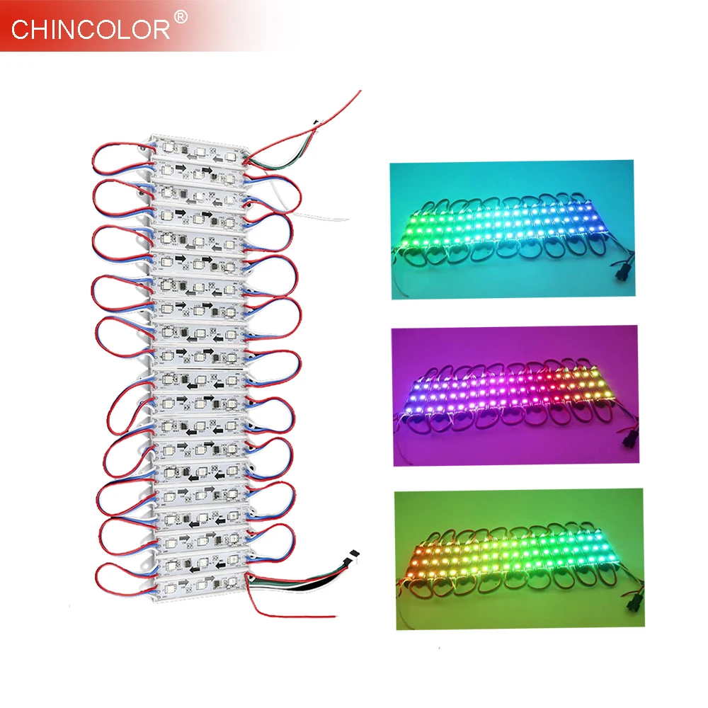 20PCS WS2811 LED Module Waterproof LED Pixel Digital Module Garden Light 3LED DMX DC12V SMD5050 RGB String Light Multi Color JQ0
20PCS WS2811 LED Module Waterproof LED Pixel Digital Module Garden Light 3LED DMX DC12V SMD5050 RGB String Light Multi Color JQ0
