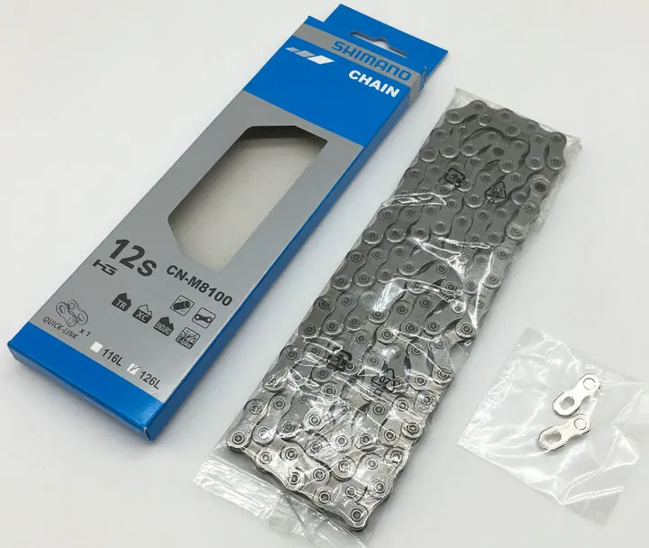 Perfect box-packed shimano XT CN-M8100 CN-M7100 chain 12s mountain MTB bike chain M8100 M7100 12 SPEED  116L 126L 0