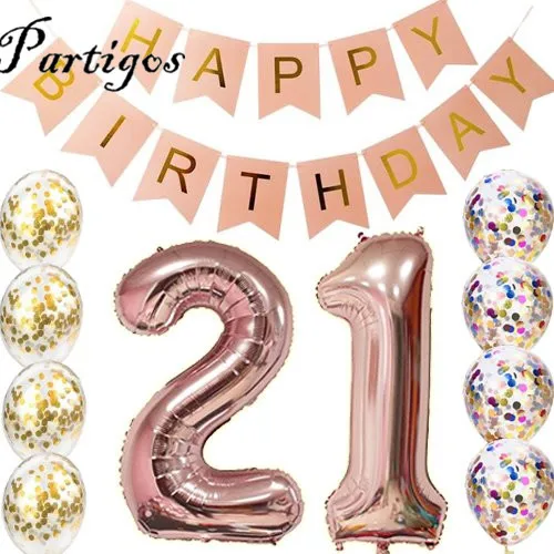 11pcs Happy Birthday Banner Decor Baby Shower Birthday Party rose gold 40 inch number Helium Globos Colorful Confetti Decor
11pcs Happy Birthday Banner Decor Baby Shower Birthday Party rose gold 40 inch number Helium Globos Colorful Confetti Decor