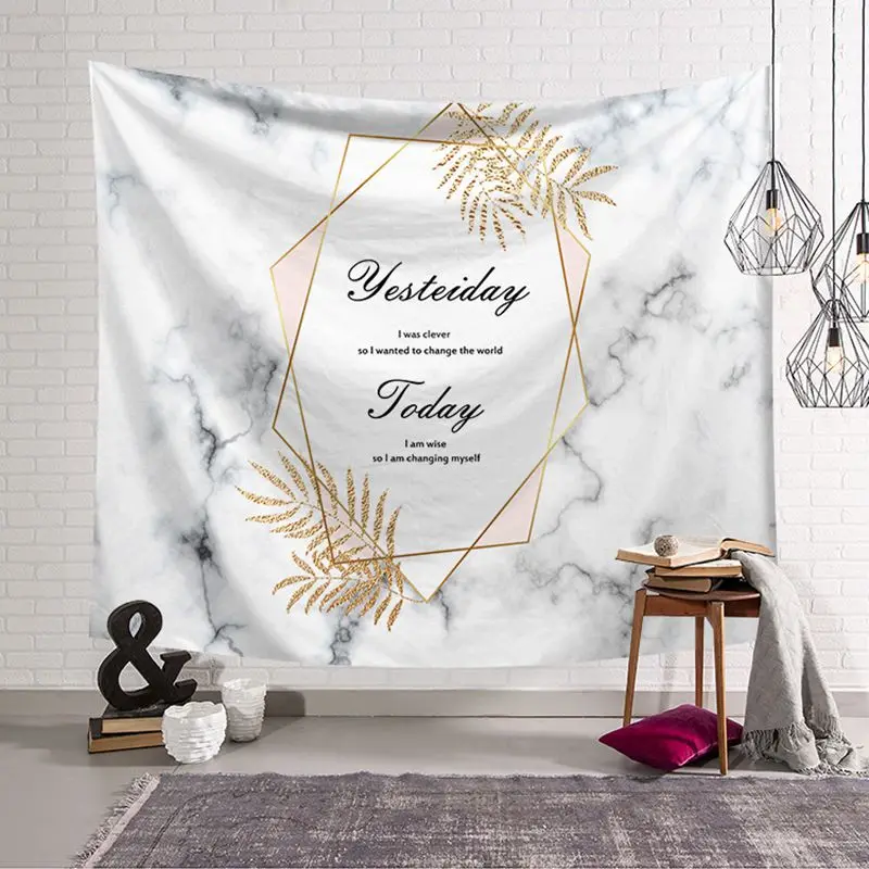 pink marble design tapestry quotes dots wall hanging cloth decoration modern leaf dorm room decor polyester mural
pink marble design tapestry quotes dots wall hanging cloth decoration modern leaf dorm room decor polyester mural