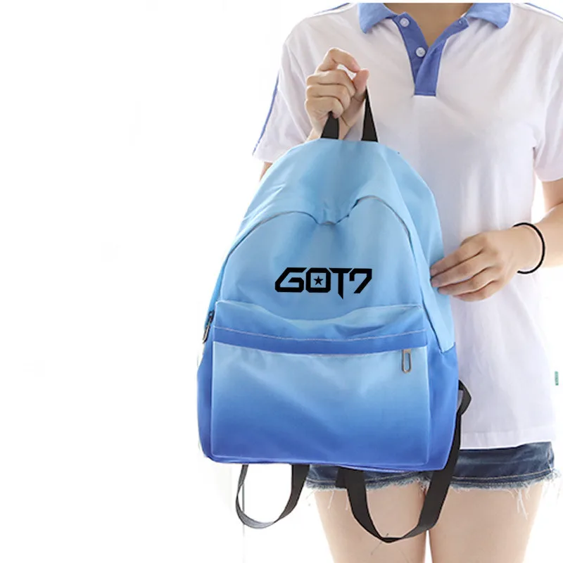 Youpop KPOP GOT7 MARK Album Canvas Gradient Color Bag Jewelry Admission Package Fashion Women Backpack Bags SJB010
Youpop KPOP GOT7 MARK Album Canvas Gradient Color Bag Jewelry Admission Package Fashion Women Backpack Bags SJB010