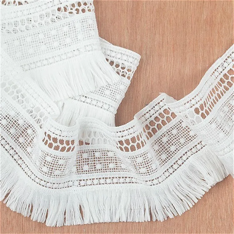 7cm Wide Exquisite Openwork Embroidery Eyelashes Tassel Fine Lace Fabric DIY Clothes Skirt Curtain Tablecloth Edge Decoration
7cm Wide Exquisite Openwork Embroidery Eyelashes Tassel Fine Lace Fabric DIY Clothes Skirt Curtain Tablecloth Edge Decoration