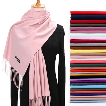Women Winter Scarf 2020 Pure Cashmere Scarves Thick Neck Warm Headband Hijab Lady shawls Wraps Blanket Pashmina Female Echarpe
Women Winter Scarf 2020 Pure Cashmere Scarves Thick Neck Warm Headband Hijab Lady shawls Wraps Blanket Pashmina Female Echarpe