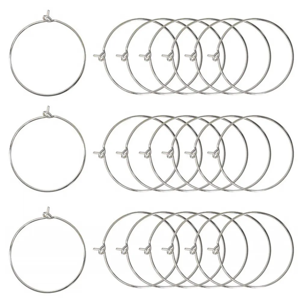 100Pcs Supplies DIY Metal Wine Glass Ring Jewelry Accessories Charm Wedding Table Festivals Earring Hoops Party Decoration
100Pcs Supplies DIY Metal Wine Glass Ring Jewelry Accessories Charm Wedding Table Festivals Earring Hoops Party Decoration