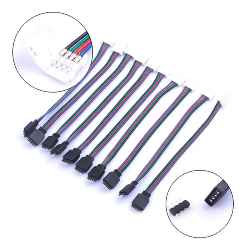 Free Welding 4Pin LED RGB Strip Connector Cable for 5050 RGB Strip IR Remote Controller
Free Welding 4Pin LED RGB Strip Connector Cable for 5050 RGB Strip IR Remote Controller
