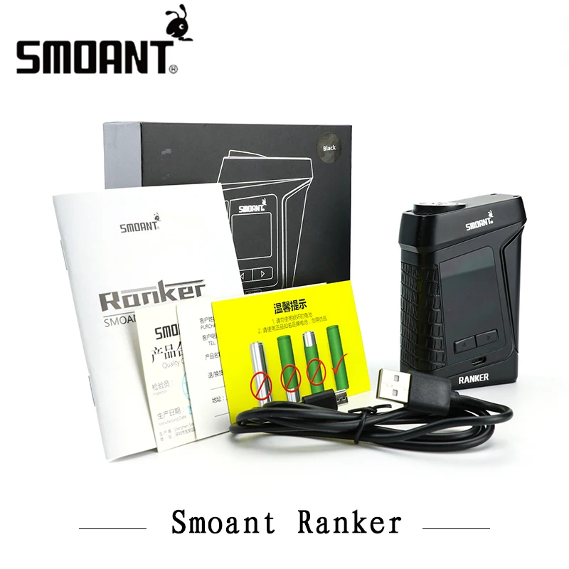 Origianl Electronic Cigarettes Smoant Ranker 218w Vaporizer Temperature control Vape Mod powered by 2 18650 battery
Origianl Electronic Cigarettes Smoant Ranker 218w Vaporizer Temperature control Vape Mod powered by 2 18650 battery