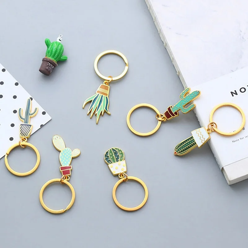 New Cute Potted Plant Cactus Shape Key Ring Keychains Keyrings Chain For Women Bag Charm Pendant Jewelry
New Cute Potted Plant Cactus Shape Key Ring Keychains Keyrings Chain For Women Bag Charm Pendant Jewelry
