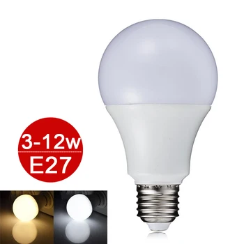 NEW Arrival LED Lamp 3W 5W 7W 9W 12W E27 SMD5730 LED Bulb 110V 220V LED Light Real Watt Bright Lampada Warm/Cold White
NEW Arrival LED Lamp 3W 5W 7W 9W 12W E27 SMD5730 LED Bulb 110V 220V LED Light Real Watt Bright Lampada Warm/Cold White