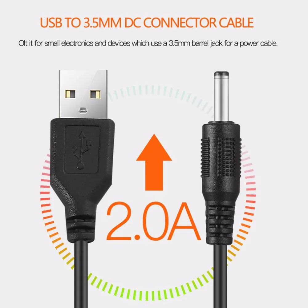 USB 2.0 A Type Male To 3.5mm DC Power Plug Barrel Connector 5V Cable free shipping
USB 2.0 A Type Male To 3.5mm DC Power Plug Barrel Connector 5V Cable free shipping