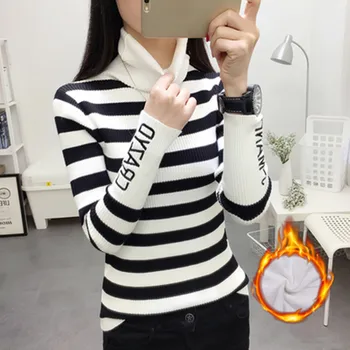 Autumn Winter High Collar Sweater Women Striped Pullover New Warm Pullover Sweater Fashion Slim Women Winter Turtleneck Sweater
Autumn Winter High Collar Sweater Women Striped Pullover New Warm Pullover Sweater Fashion Slim Women Winter Turtleneck Sweater