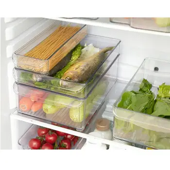 Refrigerator Storage Box Can Be Stacked Plastic Storage Box Rectangular Noodles Vegetable Fruit Kitchen Storage Box
Refrigerator Storage Box Can Be Stacked Plastic Storage Box Rectangular Noodles Vegetable Fruit Kitchen Storage Box