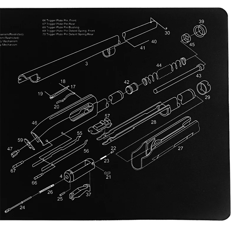 Remington 870 Gun Cleaning Bench Mat (2)