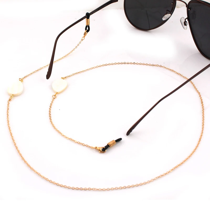 Unique Shell Beads Gold Silver Chain Eyeglasses Chains Reading Glasses Rope Sunglasses Strap Cord Holder Neck Band Accessories
Unique Shell Beads Gold Silver Chain Eyeglasses Chains Reading Glasses Rope Sunglasses Strap Cord Holder Neck Band Accessories