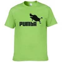 2016 funny tee cute t shirts homme Pumba men short sleeves cotton tops cool tshirt summer jersey costume t-shirt #062 image