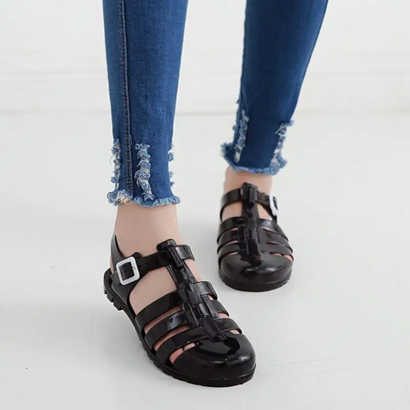 plastic summer shoes