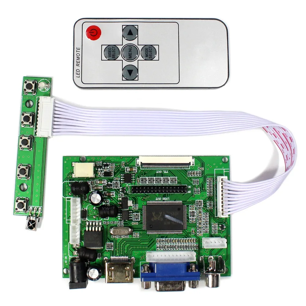 Плата драйвера ЖК-дисплея H DMI + VGA + 2AV для 6,5 дюйма, 7 дюймов, 8 дюймов, 9 дюймов, 800x480, AT065TN14, AT070TN92, AT090TN10, 50-контактный ЖК-экран
Плата драйвера ЖК-дисплея H DMI + VGA + 2AV для 6,5 дюйма, 7 дюймов, 8 дюймов, 9 дюймов, 800x480, AT065TN14, AT070TN92, AT090TN10, 50-контактный ЖК-экран