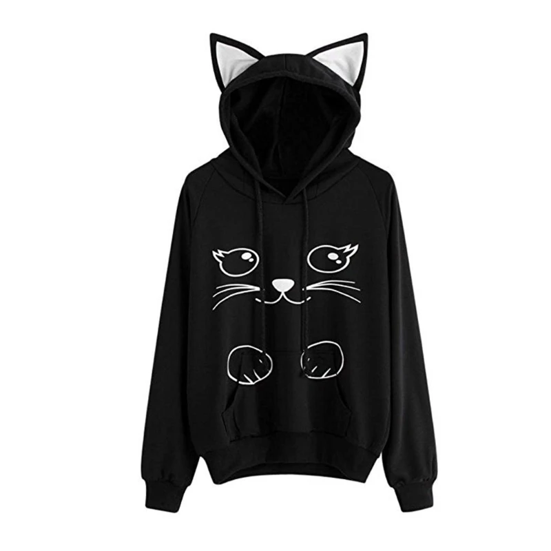 KLV Lovely Cat Printed Long Sleeve Hoodies Sweatshirt Pullover Tops sudadera mujer
KLV Lovely Cat Printed Long Sleeve Hoodies Sweatshirt Pullover Tops sudadera mujer