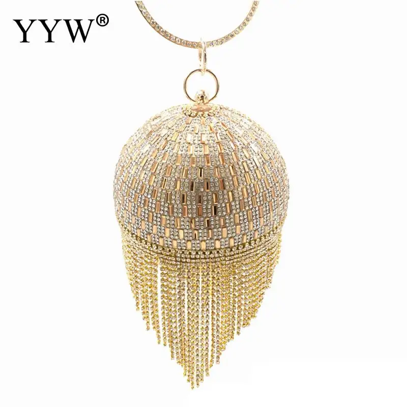 Women Diamond Tassel Clutches Evening Bags Golden Party Metal Crystal Wedding Bag Bridal Shoulder Handbag Wristlets Clutch Purse
Women Diamond Tassel Clutches Evening Bags Golden Party Metal Crystal Wedding Bag Bridal Shoulder Handbag Wristlets Clutch Purse
