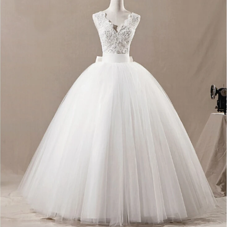 2017 Brand New Real Wedding Dresses with Bow Glamorous Princess Ball Gown Formal Dress Elegant White/Ivory V Neck Bridal Gown
2017 Brand New Real Wedding Dresses with Bow Glamorous Princess Ball Gown Formal Dress Elegant White/Ivory V Neck Bridal Gown