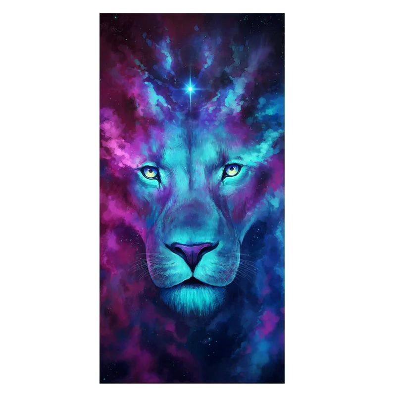 Cool Fantasy Galaxy Nebula Lion Lightweighted Sport Towels for Men Modern Purple Blue Wild Animal Lion Gym Swimming Bath Towels
Cool Fantasy Galaxy Nebula Lion Lightweighted Sport Towels for Men Modern Purple Blue Wild Animal Lion Gym Swimming Bath Towels