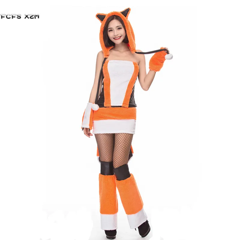 Halloween Fox Costumes for Woman Female Winter Animal Pajamas Cosplay Carnival Purim Stage Show Masquerade Role Play Party Dress
Halloween Fox Costumes for Woman Female Winter Animal Pajamas Cosplay Carnival Purim Stage Show Masquerade Role Play Party Dress