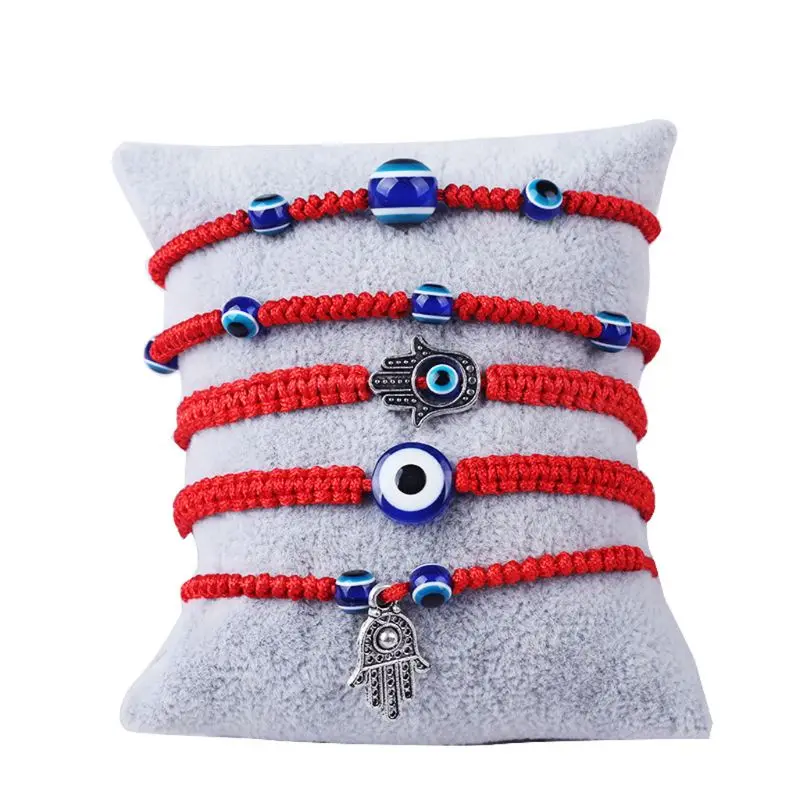 5 Style Hand Braided Red Thread Bracelet Charm Turkish Evil Eye String Lucky Hamsa Braclet For Men Women Brithdays Gift Jewelry
5 Style Hand Braided Red Thread Bracelet Charm Turkish Evil Eye String Lucky Hamsa Braclet For Men Women Brithdays Gift Jewelry
