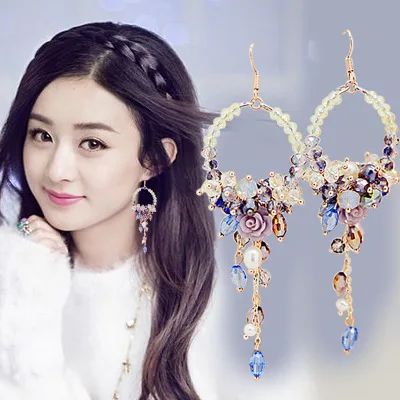 Small Crystal Tassel Earrings Temperament Ms. Pendant Earrings Boho Long Earrings 875
Small Crystal Tassel Earrings Temperament Ms. Pendant Earrings Boho Long Earrings 875