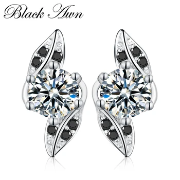Classic 1.9g Stud Engagement Earrings for Women Black&White Stone Genuine 100% 925 Sterling Silver Jewelry T141
Classic 1.9g Stud Engagement Earrings for Women Black&White Stone Genuine 100% 925 Sterling Silver Jewelry T141
