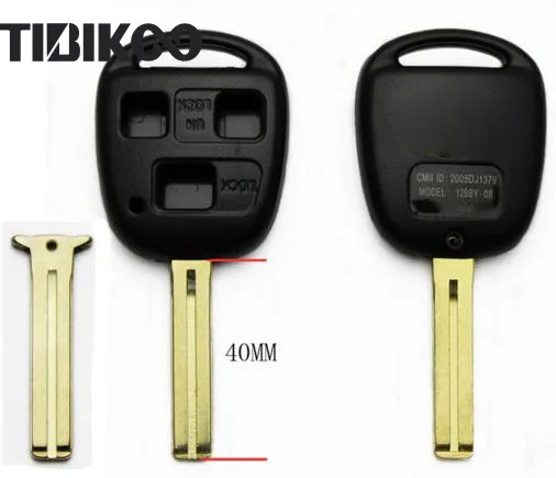 3 Buttons Remote Key Shell For Toyota with Uncut Short Blade 40MM Replacement Key Case
3 Buttons Remote Key Shell For Toyota with Uncut Short Blade 40MM Replacement Key Case