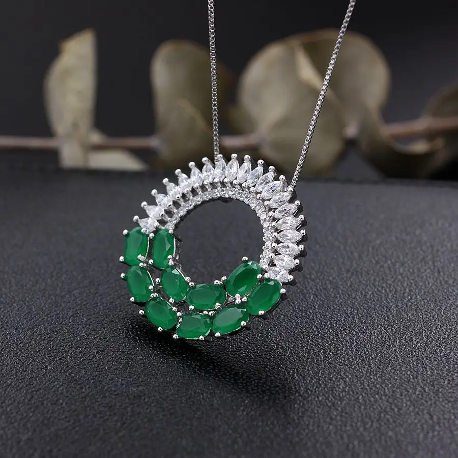Round Flowers Pendant Necklaces High Quality Cubic zircon Fashion Jewelry for women Creative Gifts White Gold Color Necklaces
Round Flowers Pendant Necklaces High Quality Cubic zircon Fashion Jewelry for women Creative Gifts White Gold Color Necklaces