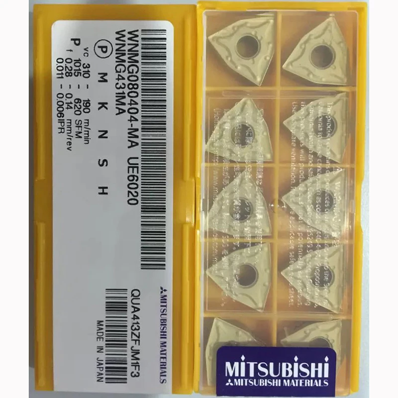10PCS 100% Original Mitsubishi WNMG080408-MA UE6020 External turning tool inserts CCMT09T304-MW UE6020 Internal truning tool
10PCS 100% Original Mitsubishi WNMG080408-MA UE6020 External turning tool inserts CCMT09T304-MW UE6020 Internal truning tool