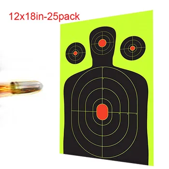 shooting Targets - 12 x18 inch - Silhouette Reactive Shooting stickers - Gun - Rifle - Pistol - AirSoft - BB Gun - Air Rifle
shooting Targets - 12 x18 inch - Silhouette Reactive Shooting stickers - Gun - Rifle - Pistol - AirSoft - BB Gun - Air Rifle