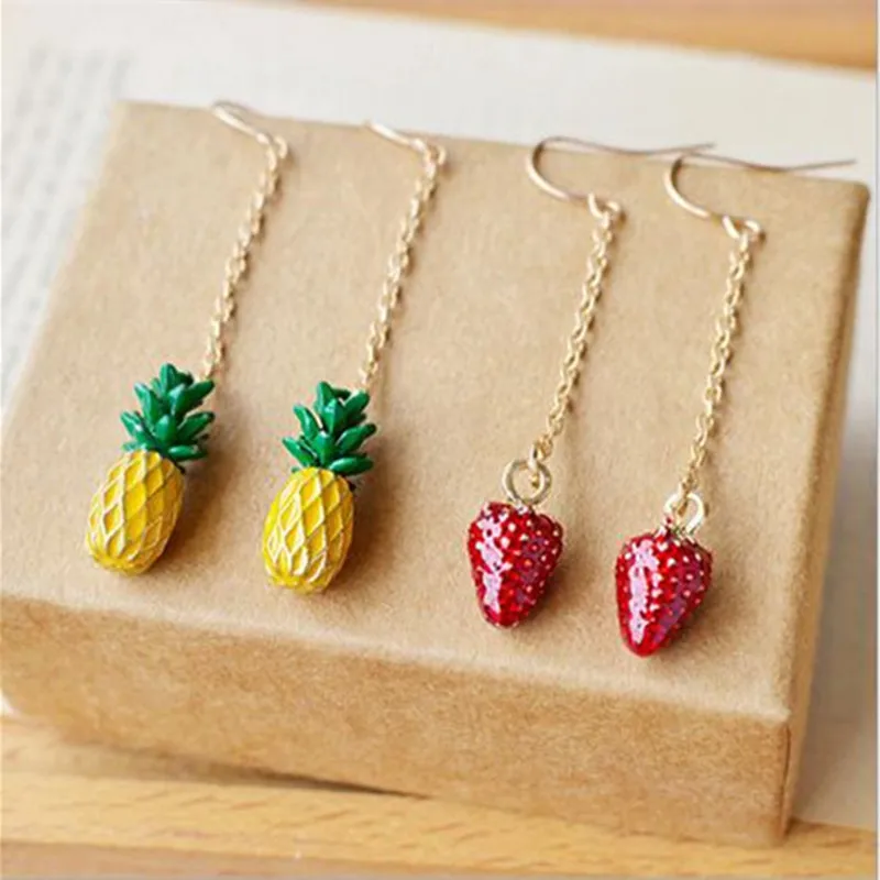 Timlee E134 Fashionable Three-dimensional Strawberry Pineapple Mushroom Drop Earring Beautiful Jewelry
Timlee E134 Fashionable Three-dimensional Strawberry Pineapple Mushroom Drop Earring Beautiful Jewelry