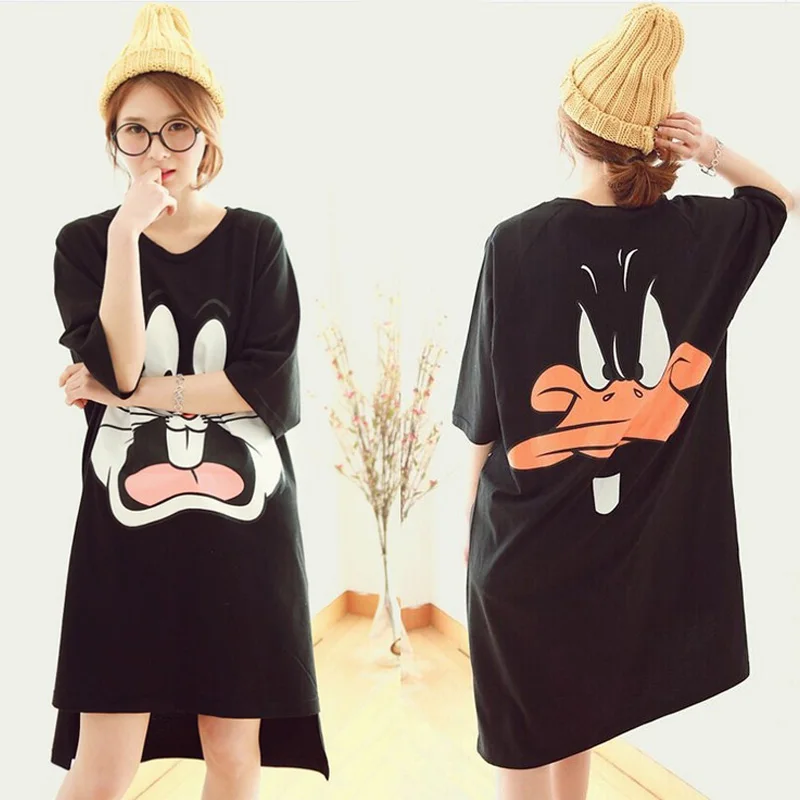 Women Cotton Night Dress Summer Cartoon Sleepwear Loose Nightgowns Nighty Nightwear Sleepshirts Night Gown Sleep Wear Home Dress
Women Cotton Night Dress Summer Cartoon Sleepwear Loose Nightgowns Nighty Nightwear Sleepshirts Night Gown Sleep Wear Home Dress