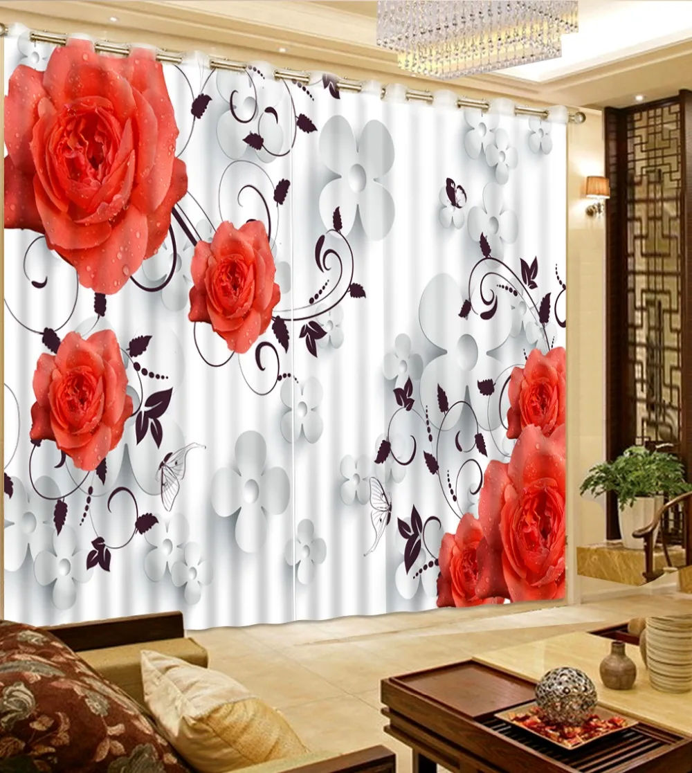 Home Bedroom Decoration Curtains For Bedroom White Flowers Red Flowers Bed Room Living Room Office Hotel Curtain Customize Size
Home Bedroom Decoration Curtains For Bedroom White Flowers Red Flowers Bed Room Living Room Office Hotel Curtain Customize Size