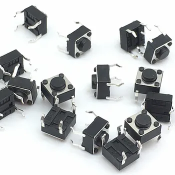 100pcs 6*6*4.3mm Panel PCB Momentary Tactile Tact Push Button Micro Switch 4 Pin DIP Light Touch 6x6x4.3mm Keys Keyboard
100pcs 6*6*4.3mm Panel PCB Momentary Tactile Tact Push Button Micro Switch 4 Pin DIP Light Touch 6x6x4.3mm Keys Keyboard