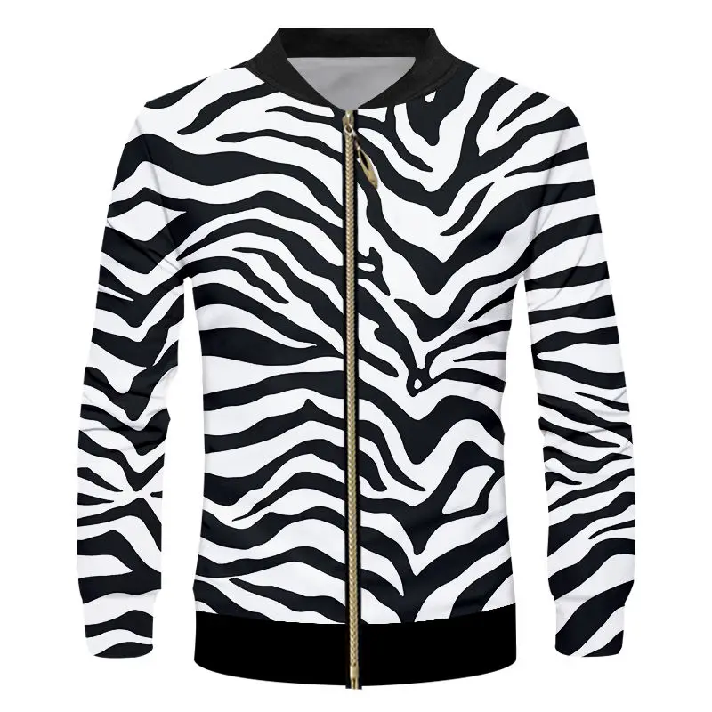 Plus Size S-7XL Unisex Athletic Oversize Zipper Jacket 3D Zebra Stripe Print Sportswear Bomber Jackets Custom Hip Hop Clothing
Plus Size S-7XL Unisex Athletic Oversize Zipper Jacket 3D Zebra Stripe Print Sportswear Bomber Jackets Custom Hip Hop Clothing
