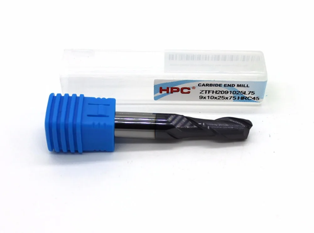 router bit 9*10*75 with 2 flutes HRC 45 square flatted mill cutter tungsten carbide end mills CNC machine milling tools | Инструменты