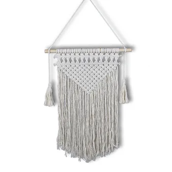 Handmade Hanging Tapestry Macrame Ceremony Backdrop Home Deco for Wedding Party 
Handmade Hanging Tapestry Macrame Ceremony Backdrop Home Deco for Wedding Party