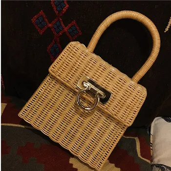 2019new handbags Handmade rattan woven bags Imported high-quality rattan Summer women's handbags Rattan bags Wood bag
2019new handbags Handmade rattan woven bags Imported high-quality rattan Summer women's handbags Rattan bags Wood bag