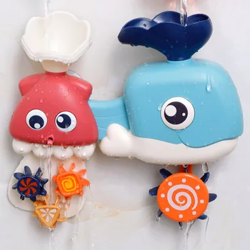 Paddle and Turn Toy To Take A Bath Flower Is Aspersed The Baby Whale Playing with Water Tap Water Bath Toy
Paddle and Turn Toy To Take A Bath Flower Is Aspersed The Baby Whale Playing with Water Tap Water Bath Toy