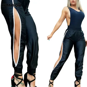 XUANSHOW Women's Long Pants White patchwork Side Hole Elastic Waist Ladies Trousers Casual Hip Hop Wide Leg Pants Pantalon Femme
XUANSHOW Women's Long Pants White patchwork Side Hole Elastic Waist Ladies Trousers Casual Hip Hop Wide Leg Pants Pantalon Femme